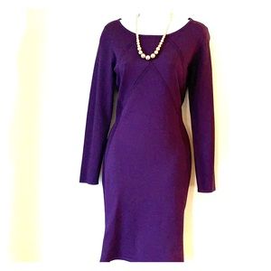 Lauren Ralph Lauren purple bodycon knit dress